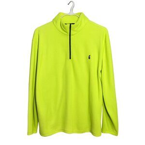 Polo Ralph Lauren Performance Neon Yellow Fleece Pullover LT Tall